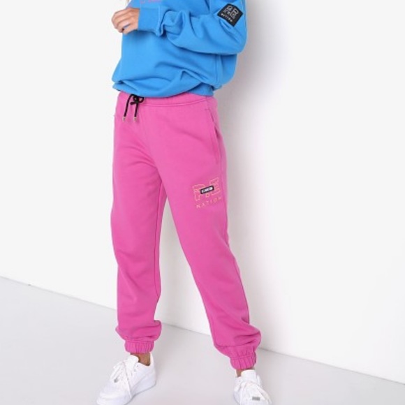 PE NATION Heads Up Track Pant Pink - Picture 2 of 11